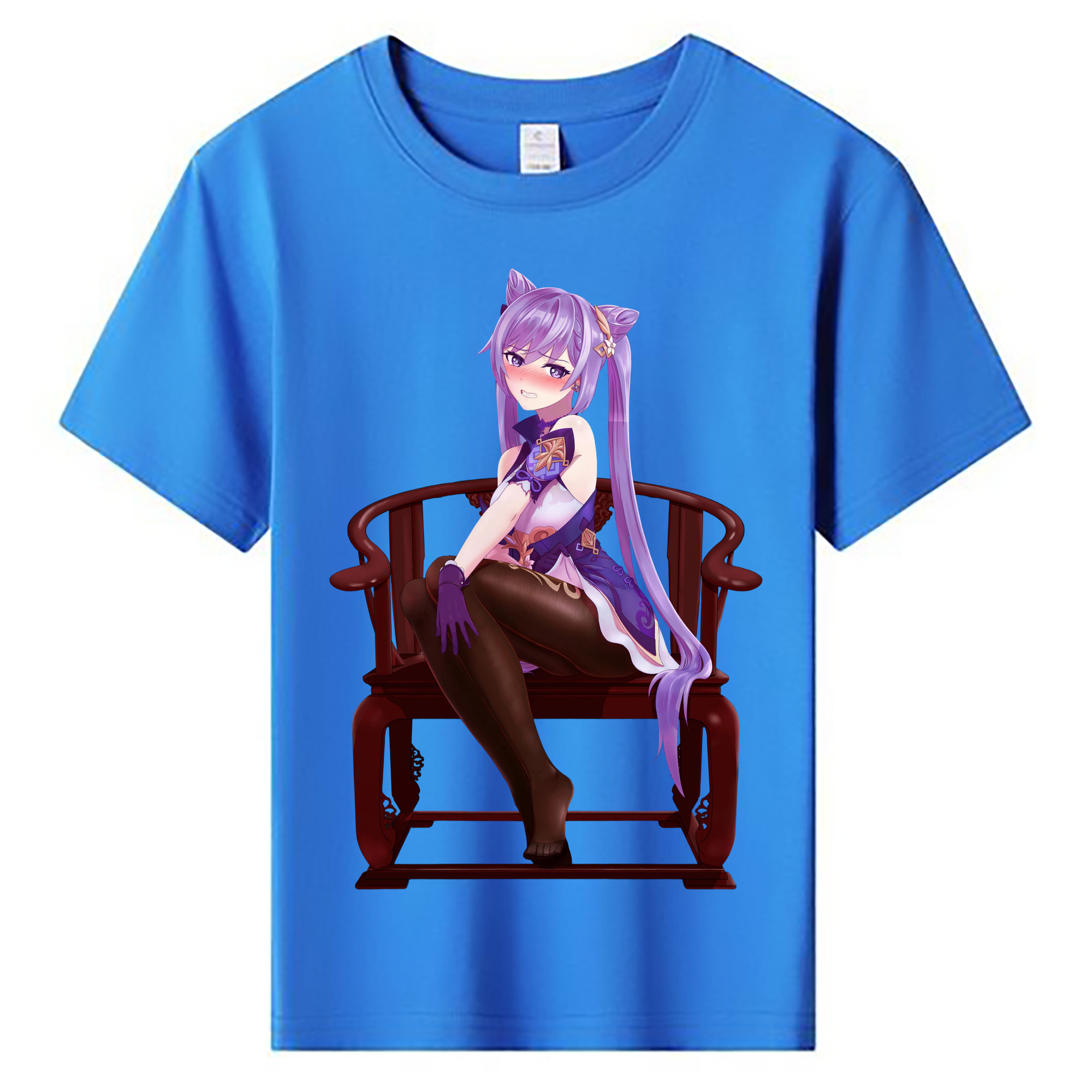げんし神 刻晴 こくせい genshin Kokusei 綿100％キッズTシャツ（フロントプリント）